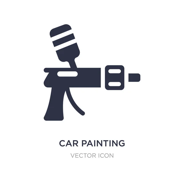 Ícone de pintura de carro no fundo branco. Elemento simples ilustrati — Vetor de Stock