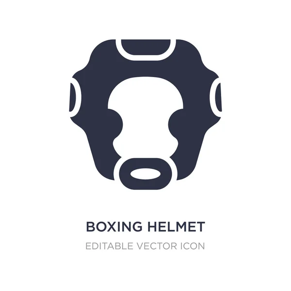 Иконка боксерского шлема на белом фоне. Простой элементный иллюстрат — стоковый вектор
