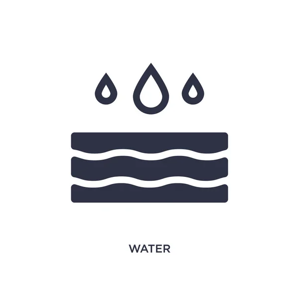 Icono de agua sobre fondo blanco. Elemento simple ilustración de — Vector de stock