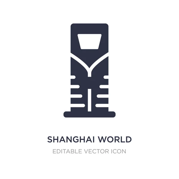 Shanghai World Financial Center Symbol auf weißem Hintergrund. einfach — Stockvektor