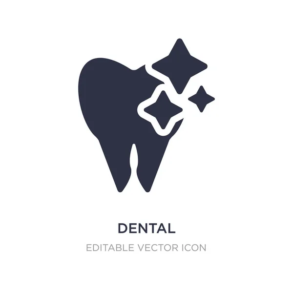 Dental icon on white background. Simple element illustration fro — Stock Vector