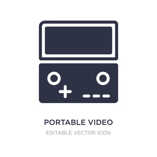 Icono de la consola de videojuegos portátil sobre fondo blanco. Sencillo ele — Vector de stock