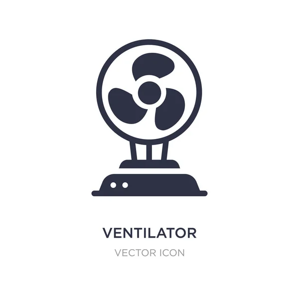 Icono del ventilador sobre fondo blanco. Elemento simple ilustración — Vector de stock