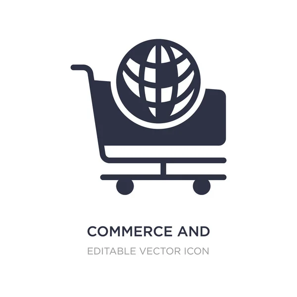 Icono de comercio y compras sobre fondo blanco. Elemento simple i — Vector de stock