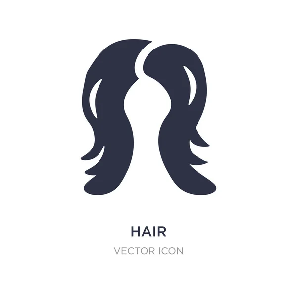 Hair icon on white background. Simple element illustration from — Stock Vector