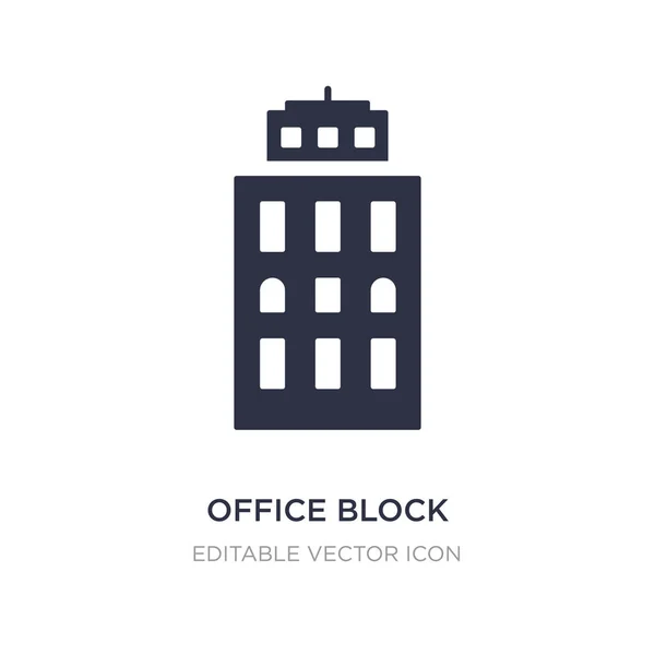 Office block icon on white background. Simple element illustrati — Stock Vector