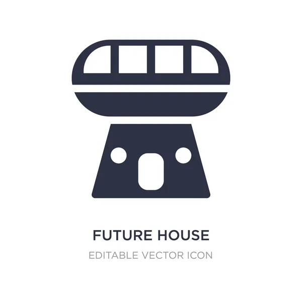 Zukünftiges Haussymbol auf weißem Hintergrund. einfaches Element illuati — Stockvektor
