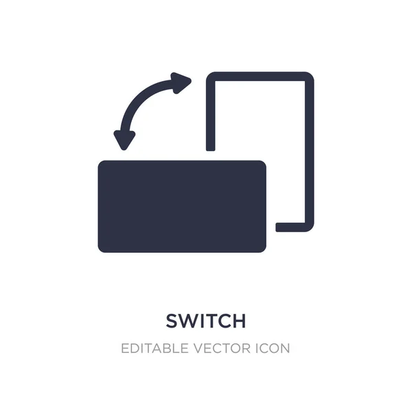 Schakelen het pictogram van de knop van oriëntatie op witte achtergrond. Eenvoudige EME — Stockvector