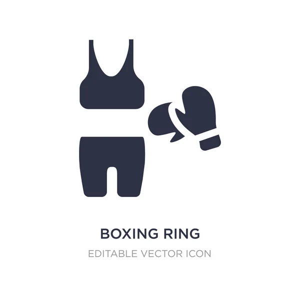 Icono de anillo de boxeo sobre fondo blanco. Elemento simple ilustración — Vector de stock