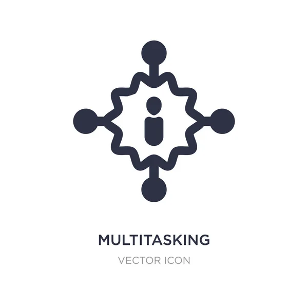 Multitasking-Symbol auf weißem Hintergrund. einfaches Element krank — Stockvektor