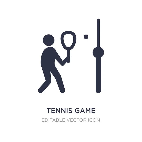 Icono del juego de tenis sobre fondo blanco. Elemento simple ilustración — Archivo Imágenes Vectoriales