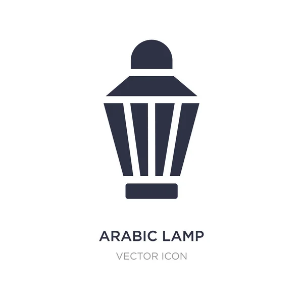 Arabic lamp icon on white background. Simple element illustratio — Stock Vector