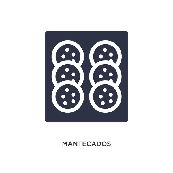 Mantecados icono sobre fondo blanco. Elemento simple ilustración — Vector de stock