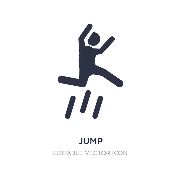 Icono de salto sobre fondo blanco. Elemento simple ilustración de — Vector de stock
