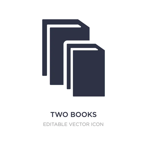 Zwei Bücher auf weißem Hintergrund. einfache Elementillustration — Stockvektor