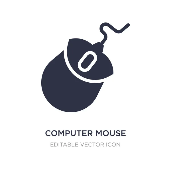 Ícone do dispositivo do mouse computador no fundo branco. Elemento simples i — Vetor de Stock