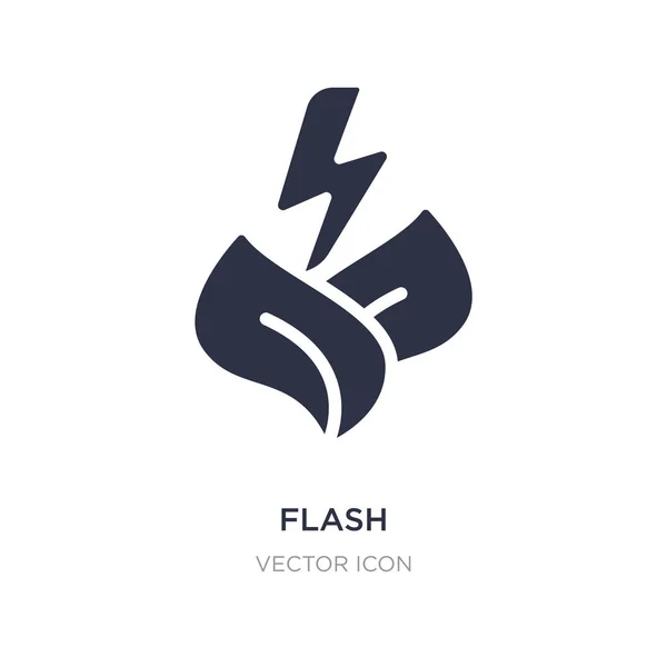 Flash icon on white background. Simple element illustration from — Stock Vector