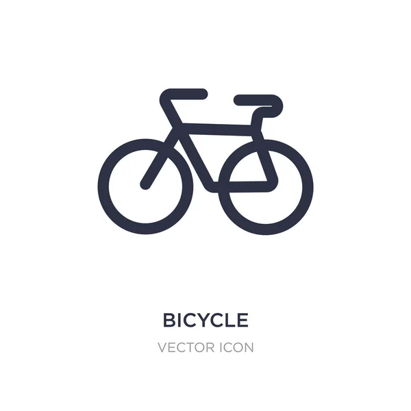 Ícone de bicicleta no fundo branco. Ilustração do elemento simples fr — Vetor de Stock