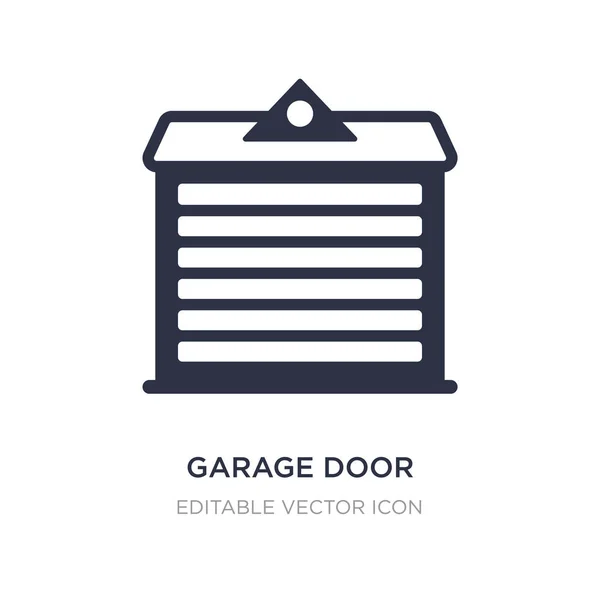 Garage door icon on white background. Simple element illustratio — Stock Vector