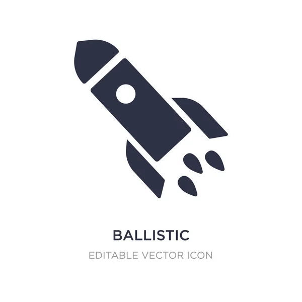Ballistisches Symbol auf weißem Hintergrund. einfache Elementillustration — Stockvektor