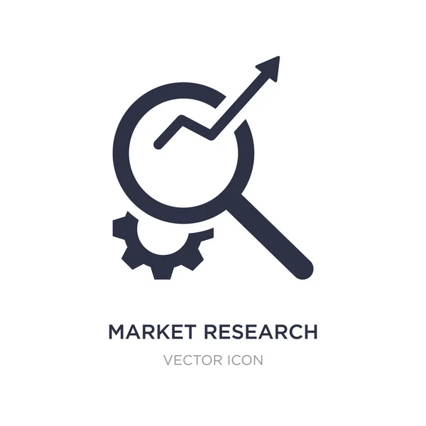 Market research icon on white background. Simple element illustr — Stock Vector