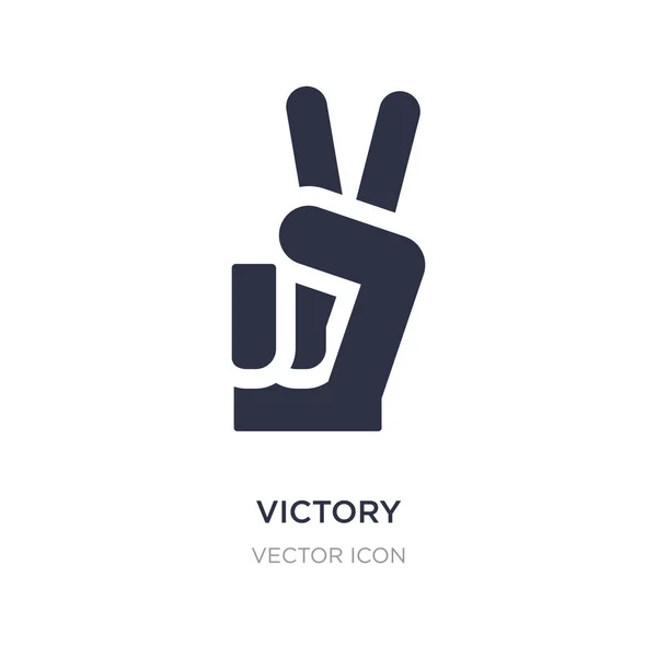 Sieg-Symbol auf weißem Hintergrund. einfaches Element Illustration fr — Stockvektor