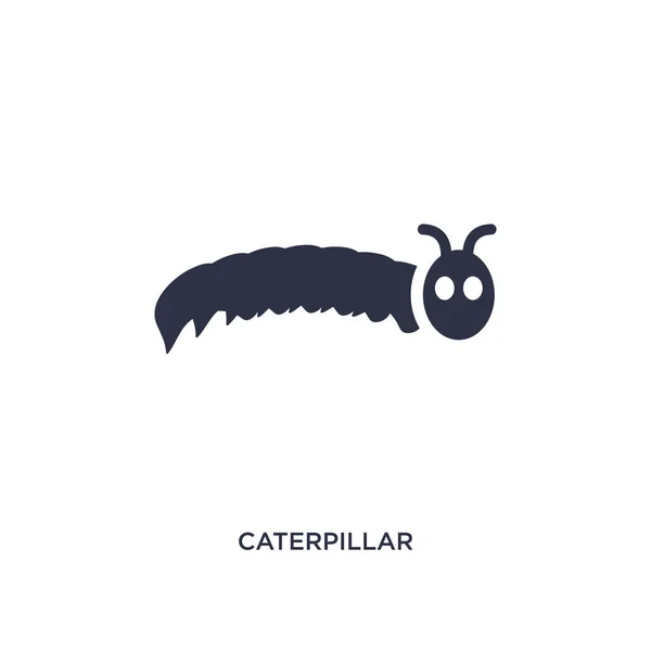Caterpillar icon on white background. Simple element illustratio — Stock Vector