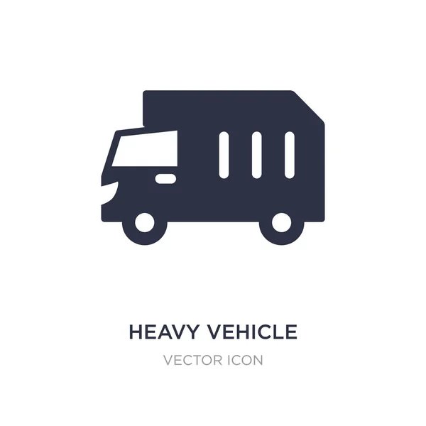 Ícone de veículo pesado no fundo branco. Elemento simples ilustrat — Vetor de Stock