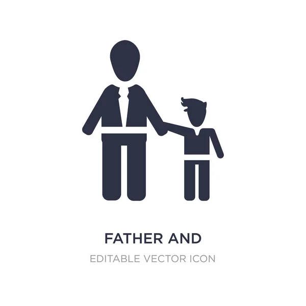 Vater-Tochter-Symbol auf weißem Hintergrund. einfaches Element krank — Stockvektor