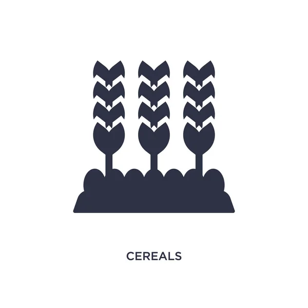 Icono de cereales sobre fondo blanco. Elemento simple ilustración fr — Archivo Imágenes Vectoriales