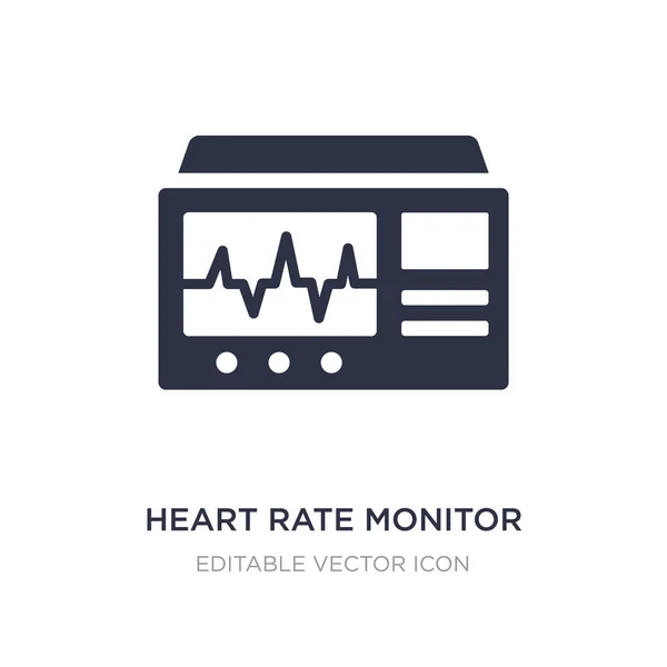 Herzfrequenzmesser-Symbol auf weißem Hintergrund. Einfaches Element illu — Stockvektor