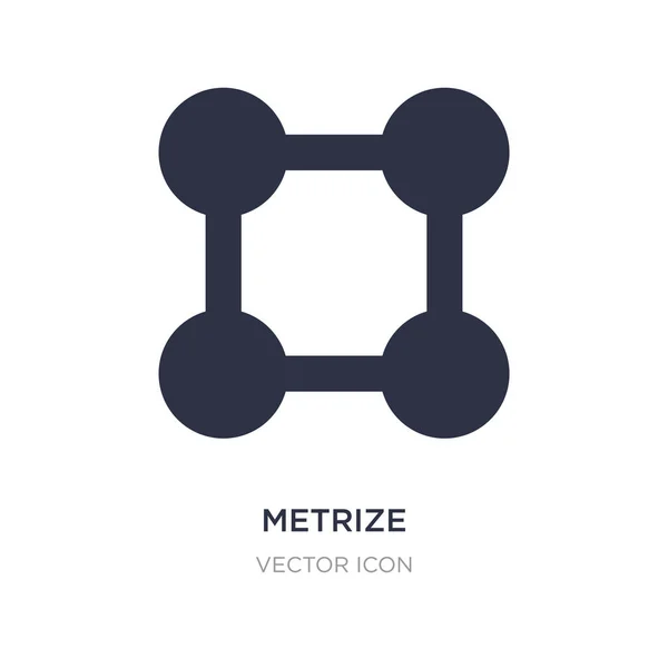 Metrize icon on white background. Simple element illustration fr — Stock Vector