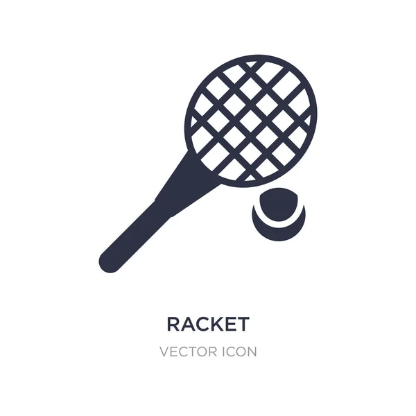 Ícone de raquete no fundo branco. Elemento simples ilustração fro — Vetor de Stock