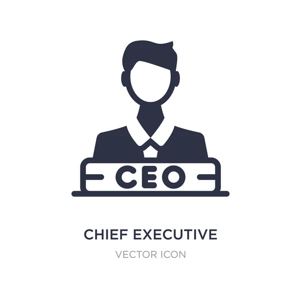 Vorstandsvorsitzender-Symbol auf weißem Hintergrund. einfaches Element — Stockvektor