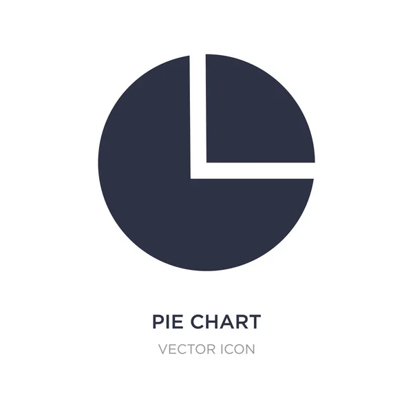 Ícone de organização gráfico de pizza no fundo branco. Elemento simples —  Vetores de Stock