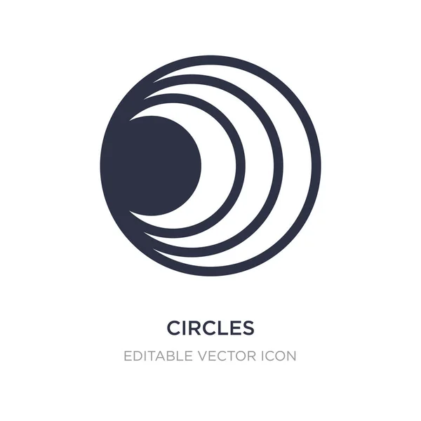 Circles icon on white background. Simple element illustration fr — Stock Vector