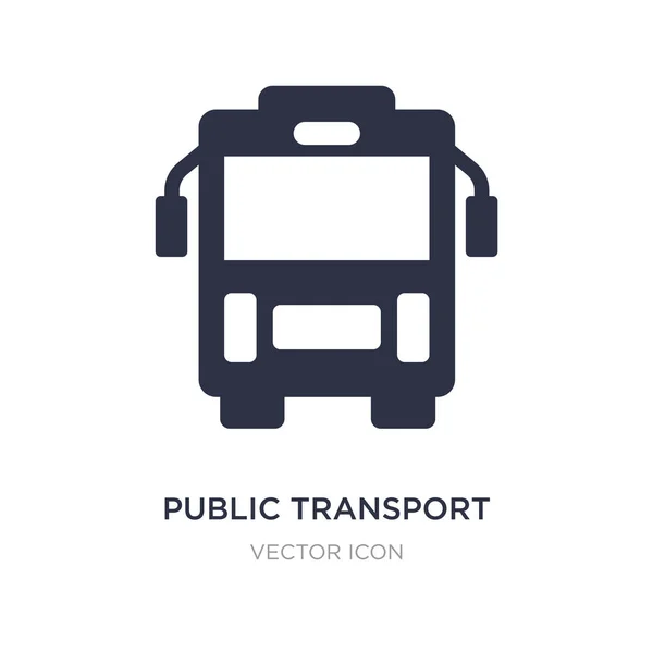 Ícone de transporte público no fundo branco. Elemento simples illust — Vetor de Stock