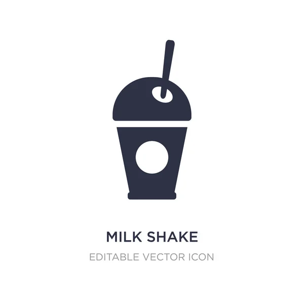 Milchshake-Symbol auf weißem Hintergrund. einfache Elementillustration — Stockvektor