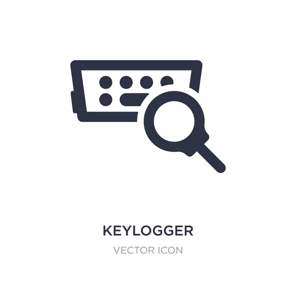 Icono del keylogger sobre fondo blanco. Elemento simple ilustración — Vector de stock