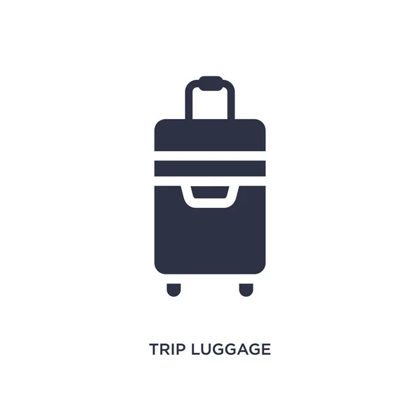 Icono de equipaje de viaje sobre fondo blanco. Elemento simple illustrati — Vector de stock