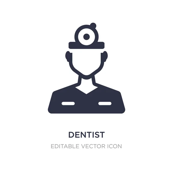 Icona del dentista su sfondo bianco. Elemento semplice illustrazione fr — Vettoriale Stock