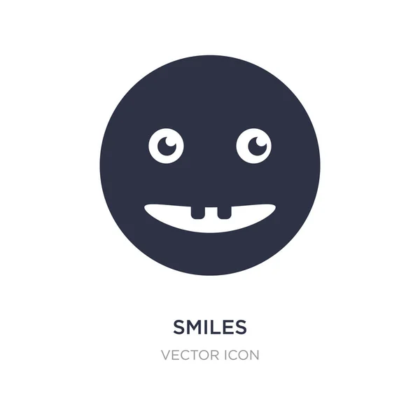 Smiles icon on white background. Simple element illustration fro — Stock Vector