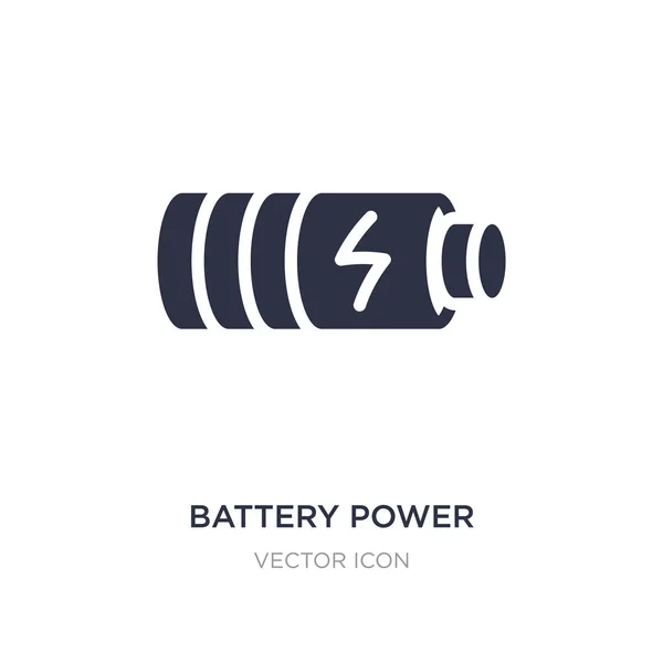 Icono de energía de la batería sobre fondo blanco. Elemento simple illustrat — Vector de stock