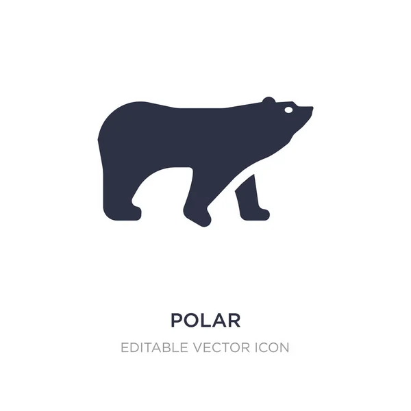 Icona polare su sfondo bianco. Elemento semplice illustrazione da — Vettoriale Stock