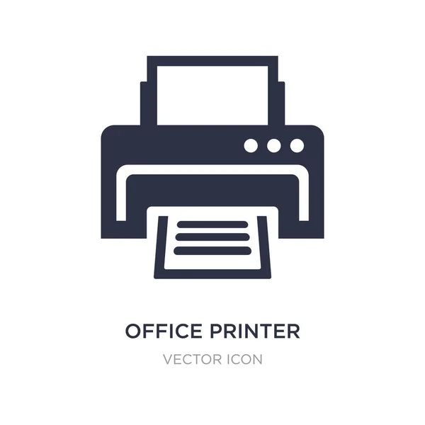 Ícone de impressora de escritório no fundo branco. Elemento simples illustra — Vetor de Stock