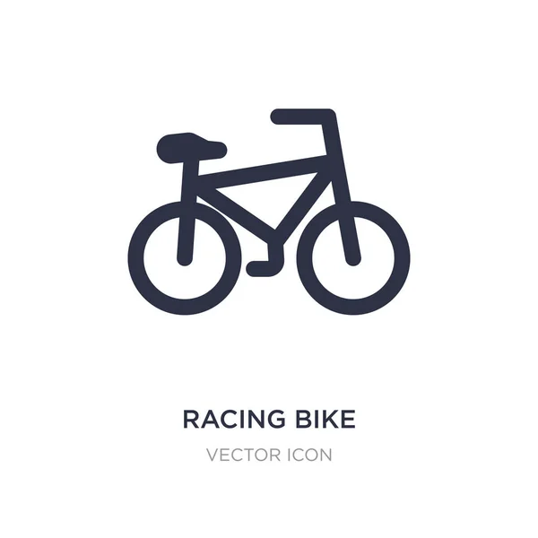Гоночный велосипед значок на белом фоне. Простой элемент иллюстрации — стоковый вектор