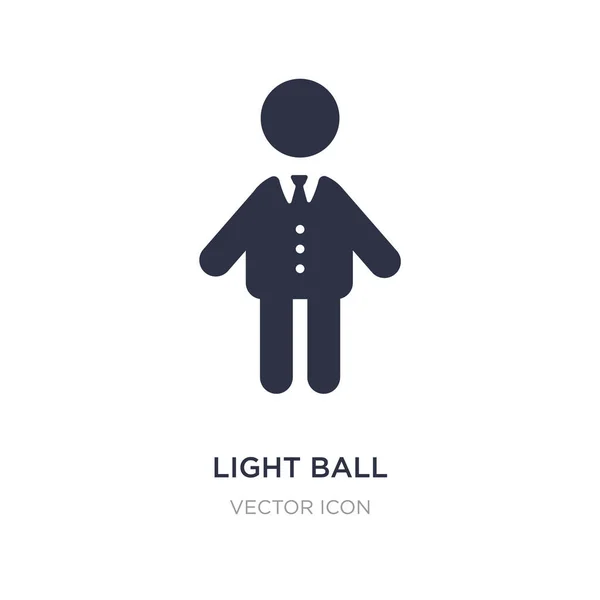 Icono de la bola de luz sobre fondo blanco. Elemento simple ilustración — Vector de stock