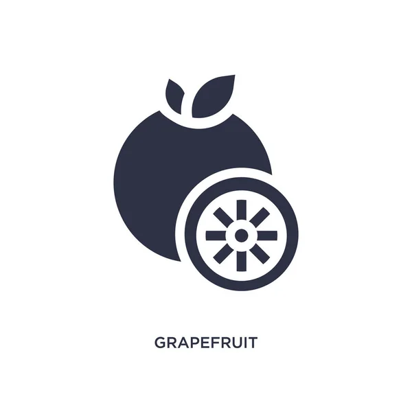 Grapefruit-Symbol auf weißem Hintergrund. einfache Elementillustration — Stockvektor