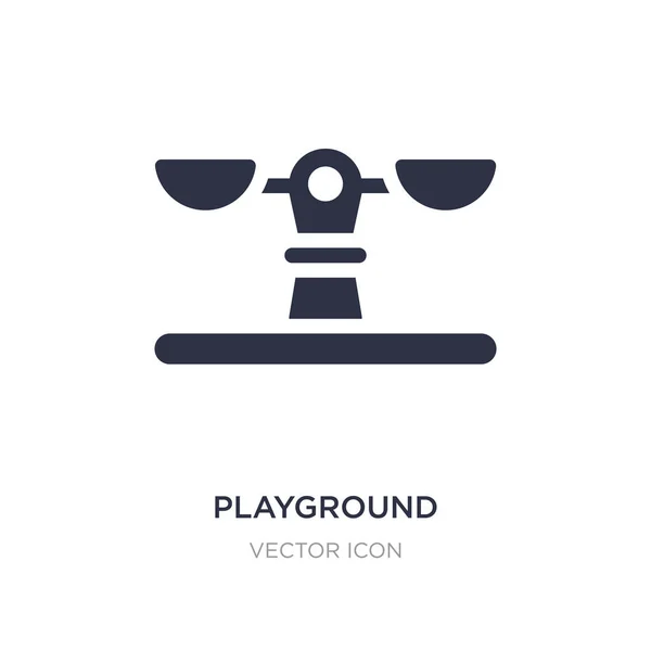 Spielplatz-Symbol auf weißem Hintergrund. einfache Elementillustration — Stockvektor