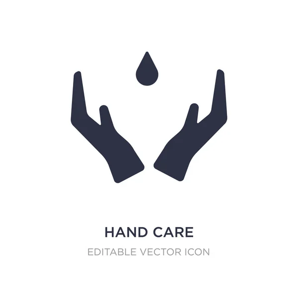 Icono de cuidado de la mano sobre fondo blanco. Elemento simple ilustración — Vector de stock